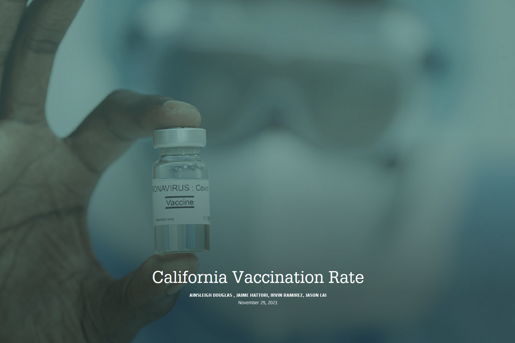 CA Vacc Rate Project Image